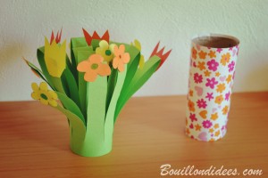 DIY fête des mères Bouquet de fleurs en papier finition Bouillondidees http://bouillondidees.com/diy-bricolage-special-fetes-des-meres/