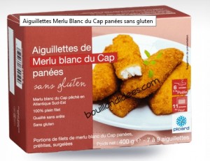 Picard aiguilettes Merlu Panées sans gluten Bouillondidees.com