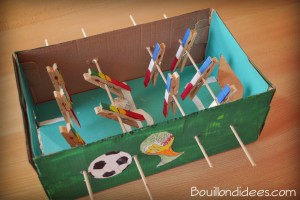 DIY coupe du monde mini baby-foot carton Bouillondidees