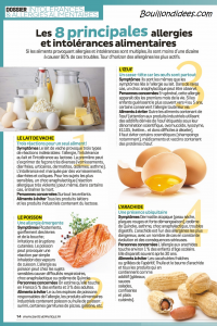 Santé Vie Pratique dossier intolérances alimentaires (gluten, lait, oeuf) 3 Bouillondidees