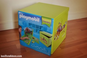 Boite rangement et jeu Playmobil Mynotedeco Bouillondidees