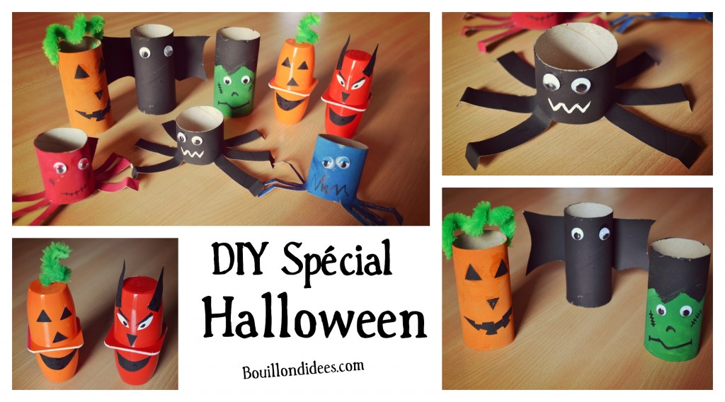 DIY loisirs créatifs activités manuelles spécial Halloween Bouillondidees