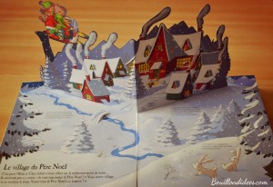 Avant Noël, lecture, livre la fabuleuse aventure du père Noël Nathan, pop up Bouillondidees