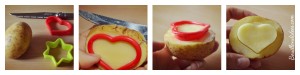 DIY Noël fabriquer tampons pomme de terre patate maison Bouillondidees