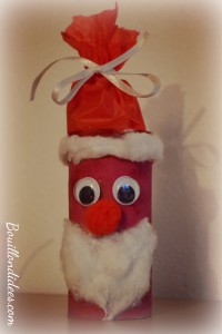 DIY Noël, père Noël en rouleau papier toilette Bouillondidees