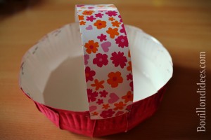 DIY Paques Panier  une assiette carton anse Bouillondidees