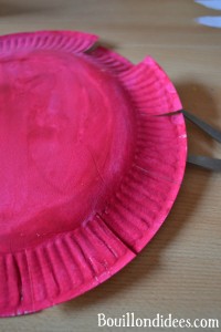 DIY Paques Panier  une assiette carton découpe Bouillondidees