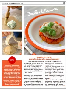 revue presse magazine Regal mars-avril 2015 sans gluten recettes   Bouillondidees