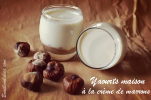 yaourts maison à la crème de marrons Bouillondidees