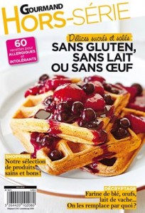 Hors-Série du magazine Gourmand, sans gluten, lait ou oeuf  