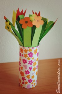 DIY fête des mères Bouquet de fleurs en papier Bouillondidees