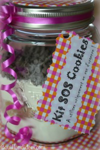 KIT Pot SOS Cookies cadeau fait maison maitresse fête des mères noël étiquette Bouillondidees