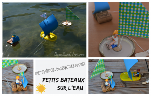 DIY bricolage enfant spécial été vacances extérieur bateaux sur l'eau Bouillondidees