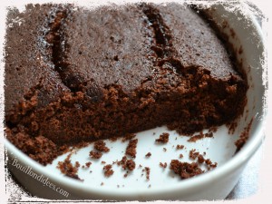 Gâteau minute express Micro-ondes, sans GLO (sans gluten, lait -PLV ou Lactose, ni oeuf) coupe Bouillondidees