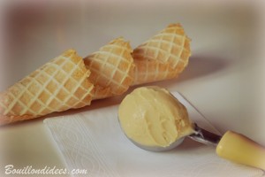 glace crème glacée à la angue (aux fruits) sans GLO (sans gluten lait -PLV ou Lactose, oeuf), avec ou sans sorbetière Bouillondidees