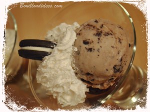glace maison vanille oréo Gerblé (sans gluten, lait, PLV ou lactose, oeufs) Bouillondidees