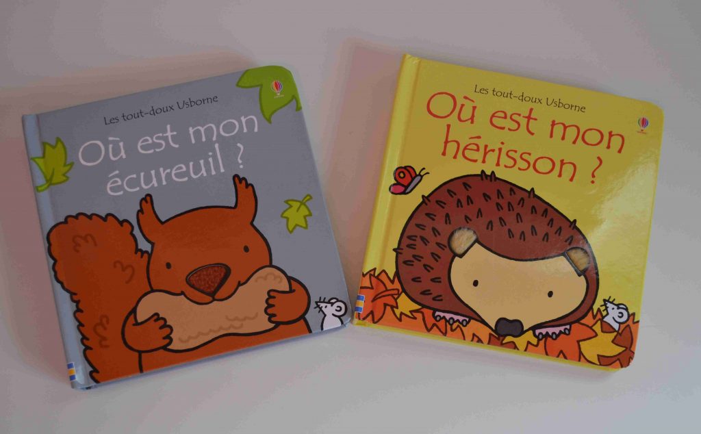 Livres à toucher premiers livres bébé   Où est mon écureuil (éditions Usborne) Bouillondidees