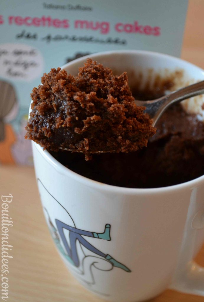 Mug cake chocolat noisette sans GLO (sans gluten, sans lait, sans oeuf) vegan (Les paresseuses) Bouillondidees