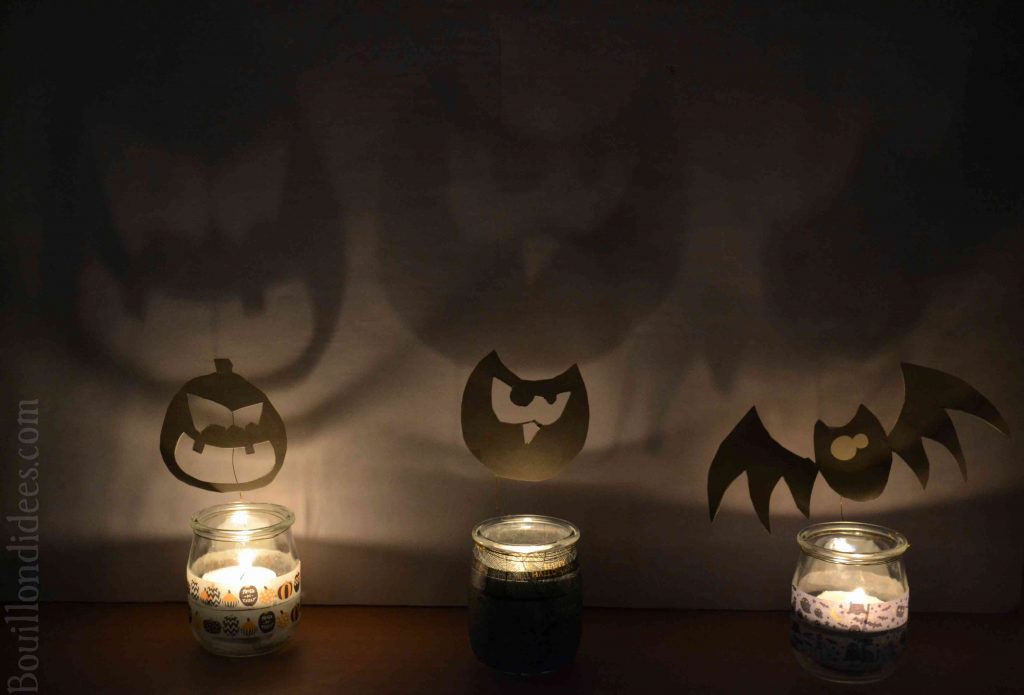 DIY Photophores d'Halloween aux ombres monstrueuses