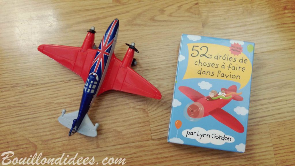jeu de cartes éditions 365 "52 drôles d'activités à faire dans l'avion"